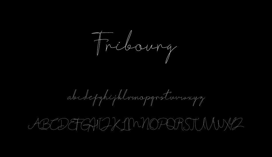 Fribourg font