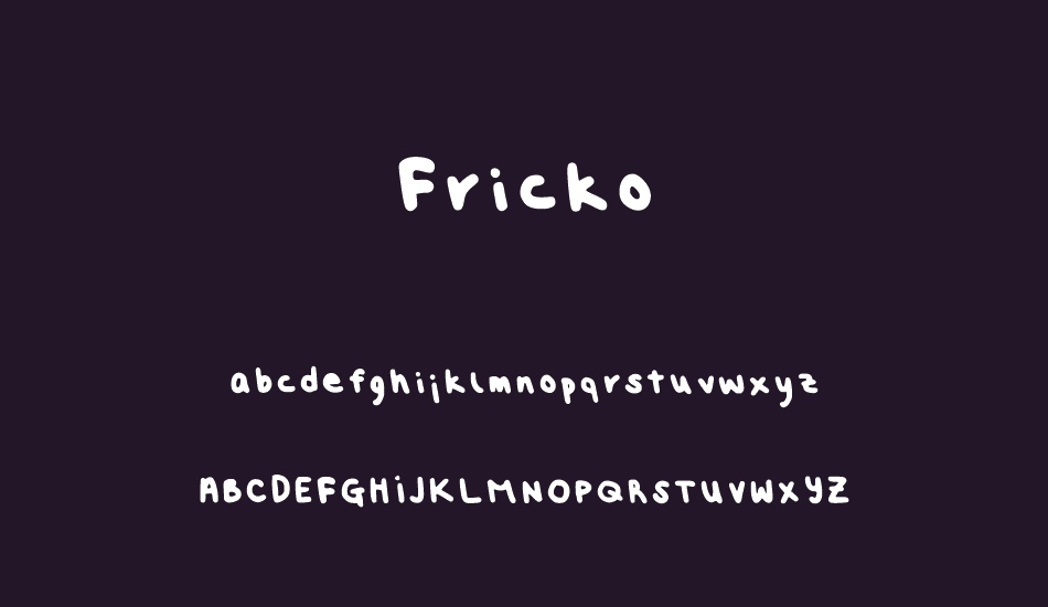 Fricko font