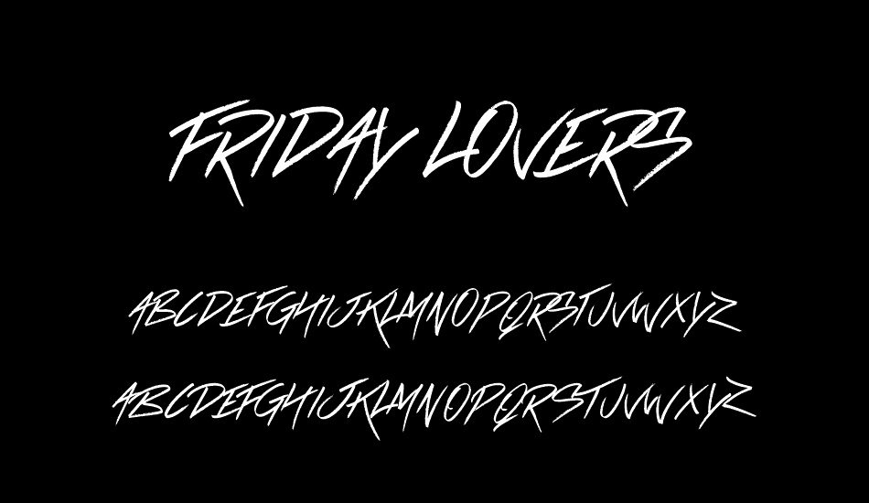 Friday Lovers font