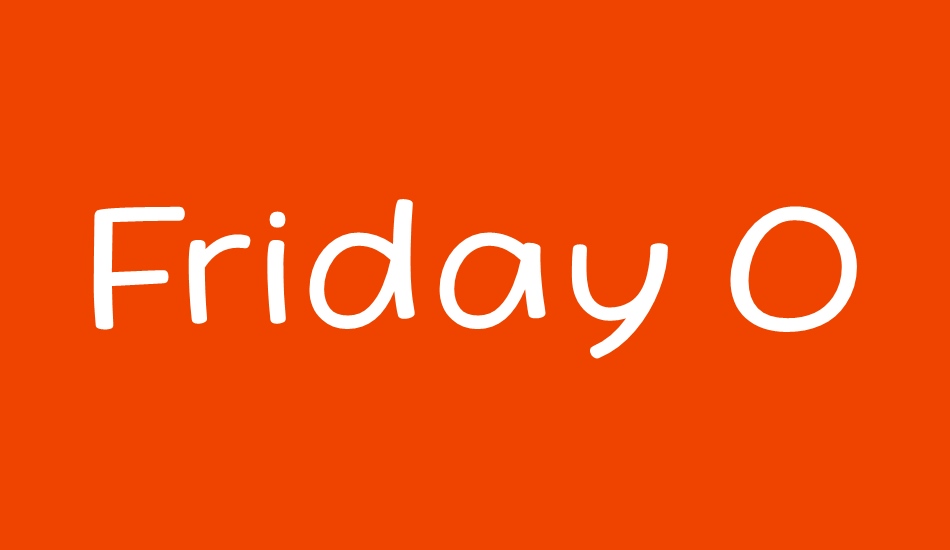 Friday October Twelve font big