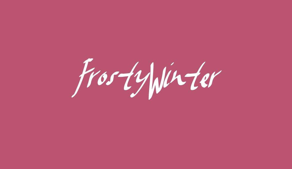 FrostyWinter font big