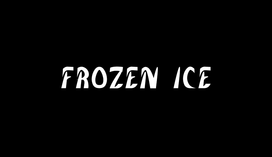 frozen ice font big