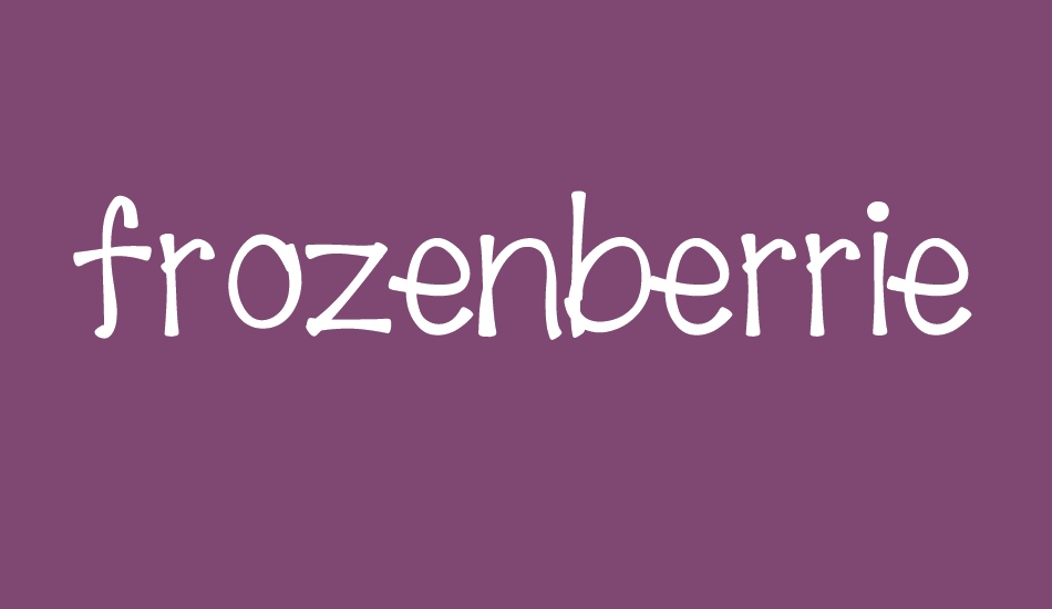 frozenberries font big