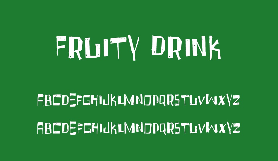 Fruity Drink font