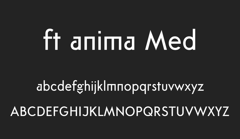 ft anima Med font