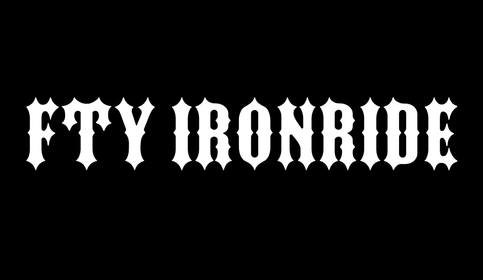 FTY IRONRIDER NCV font big