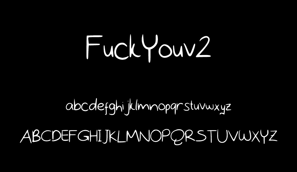 FuckYouv2 font