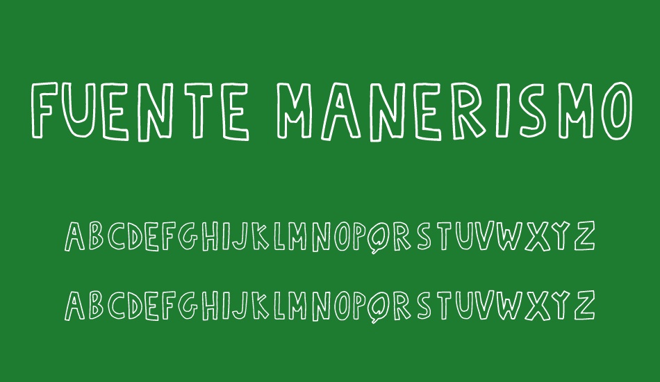 Fuente Manerismo font