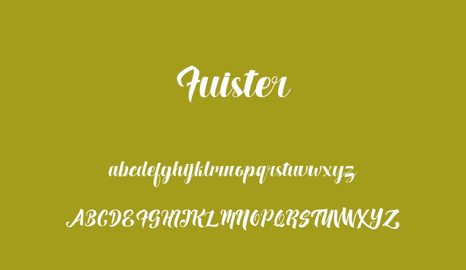 Fuister font