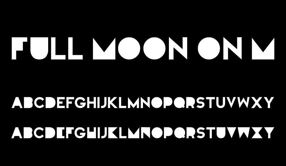 FULL Moon On Mars font