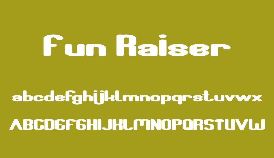 Fun Raiser font