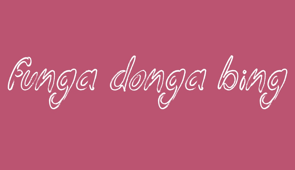 Funga Donga Binge font big