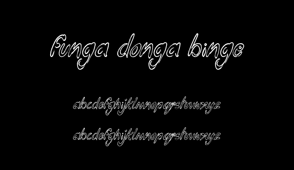 Funga Donga Binge font