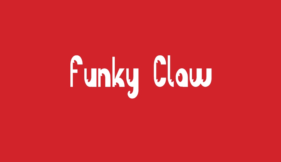 Funky Claw font big