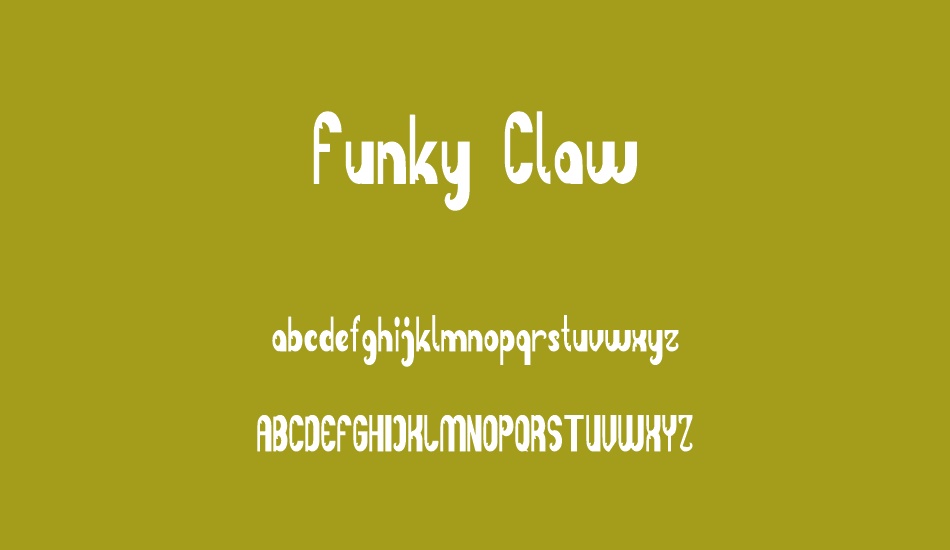 Funky Claw font