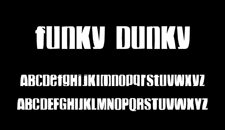 funky dunky font