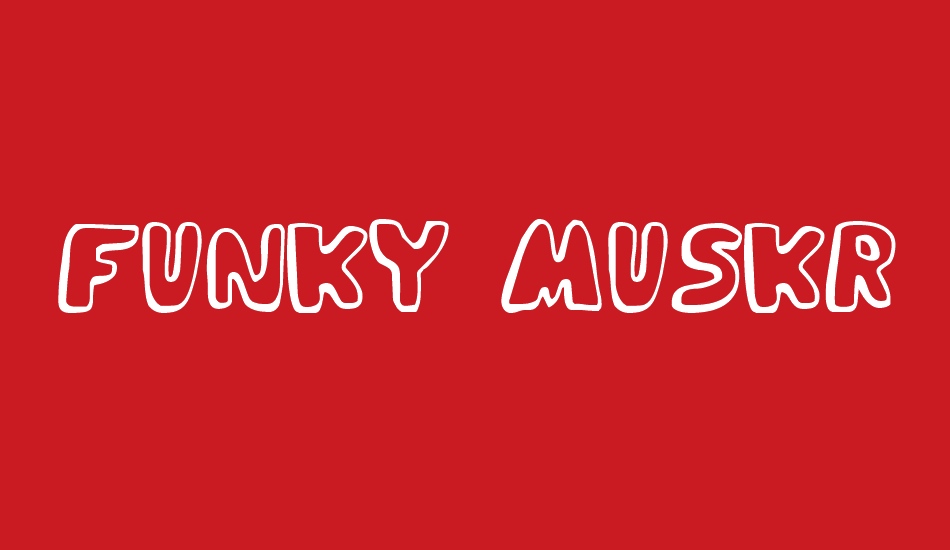 Funky Muskrat font big