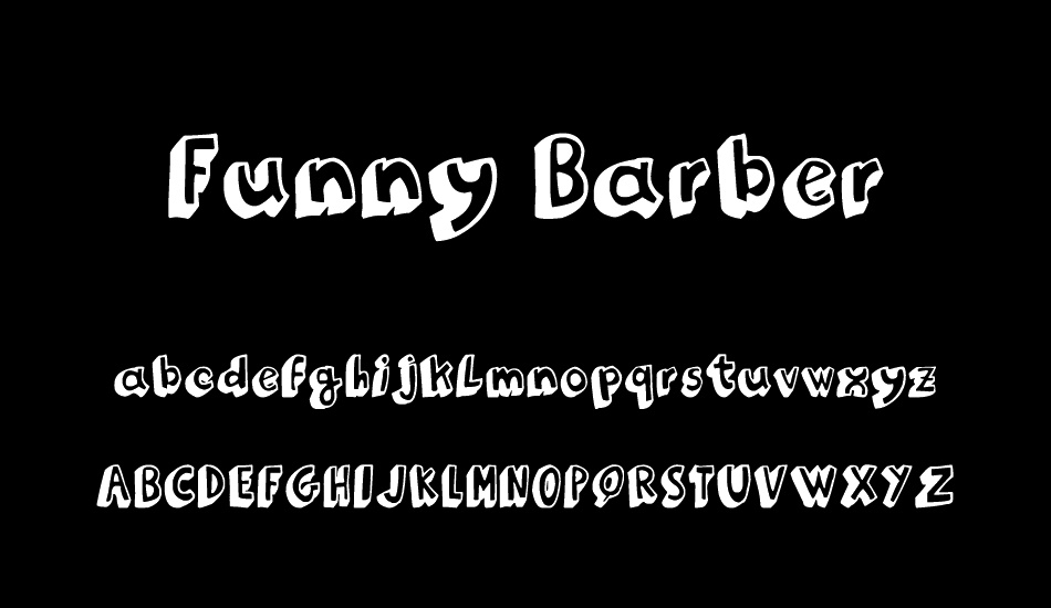 Funny Barber font