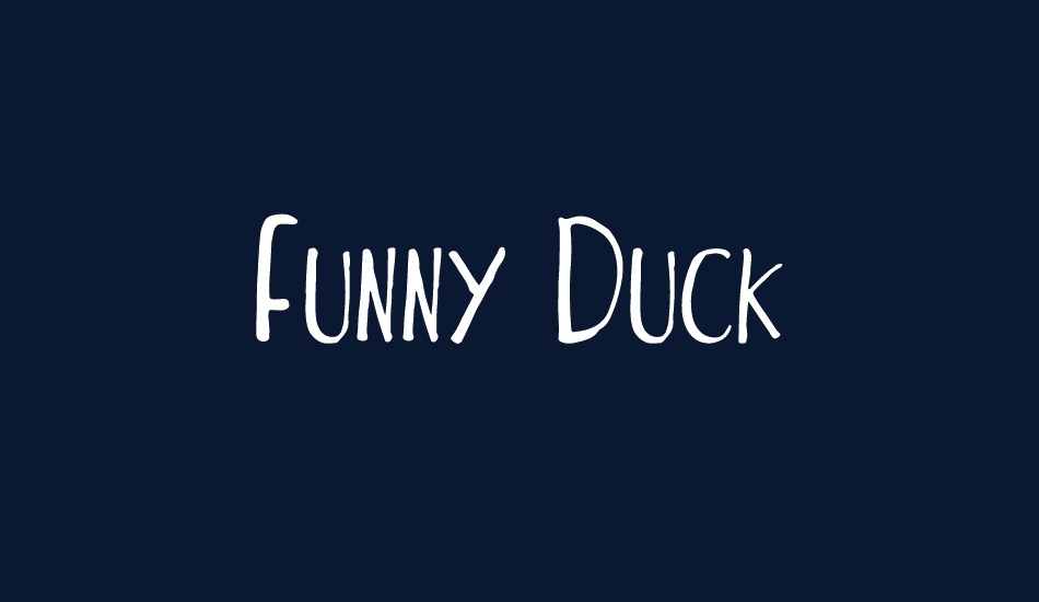 Funny Duck font big