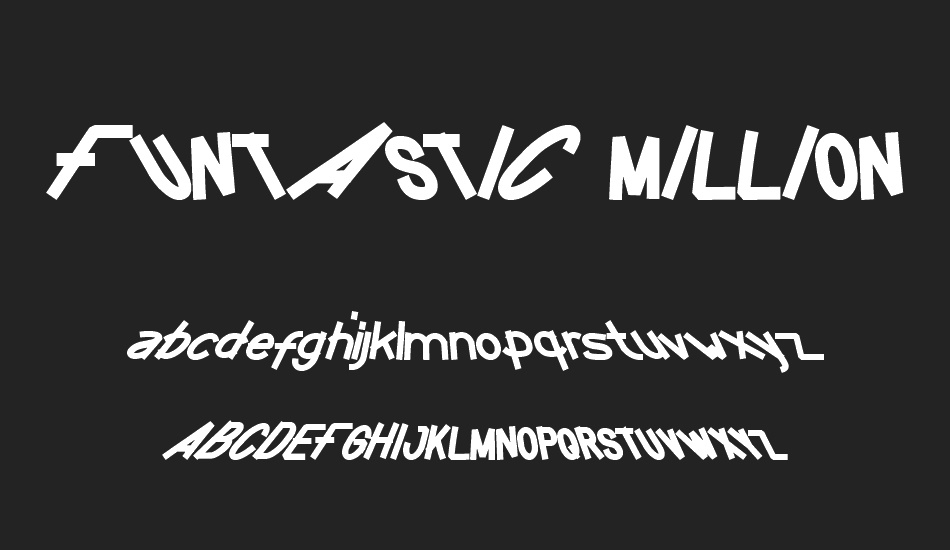 FUNTASTIC MILLION MOMENT font