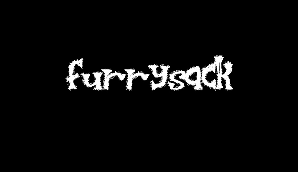 FurrySack font big