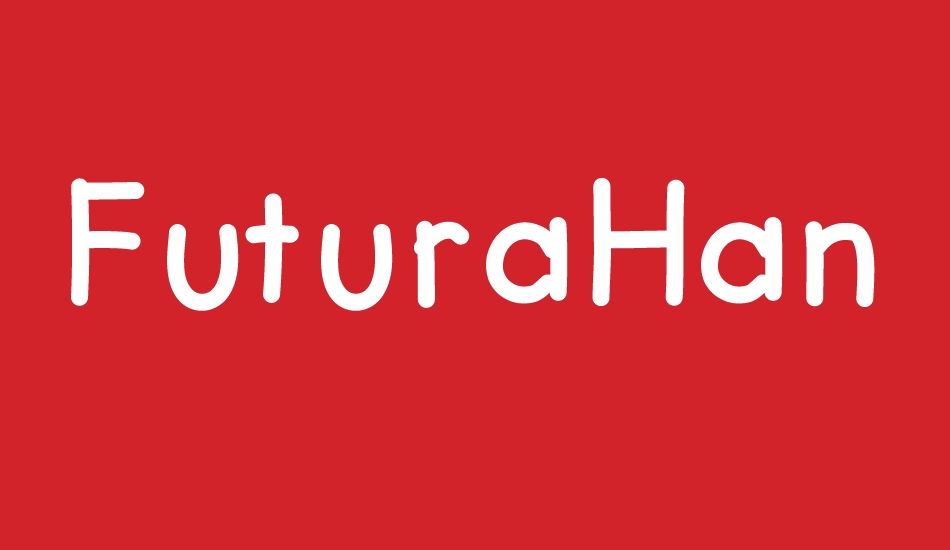 FuturaHand font big