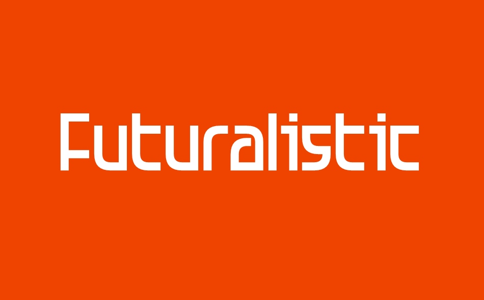 Futuralistic font big