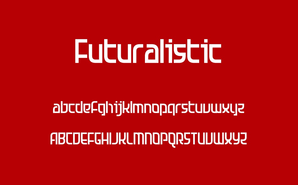 Futuralistic font