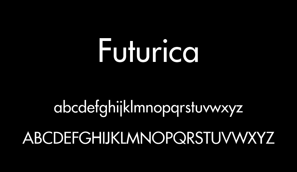 Futurica font