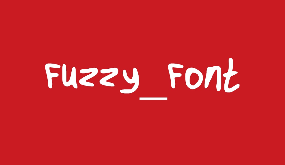 Fuzzy Font free font