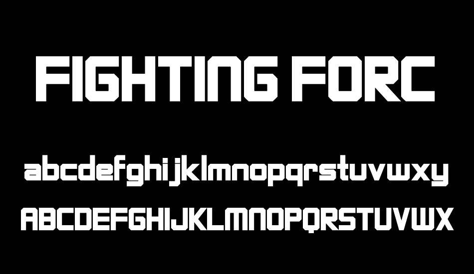 FIGHTING FORCE font