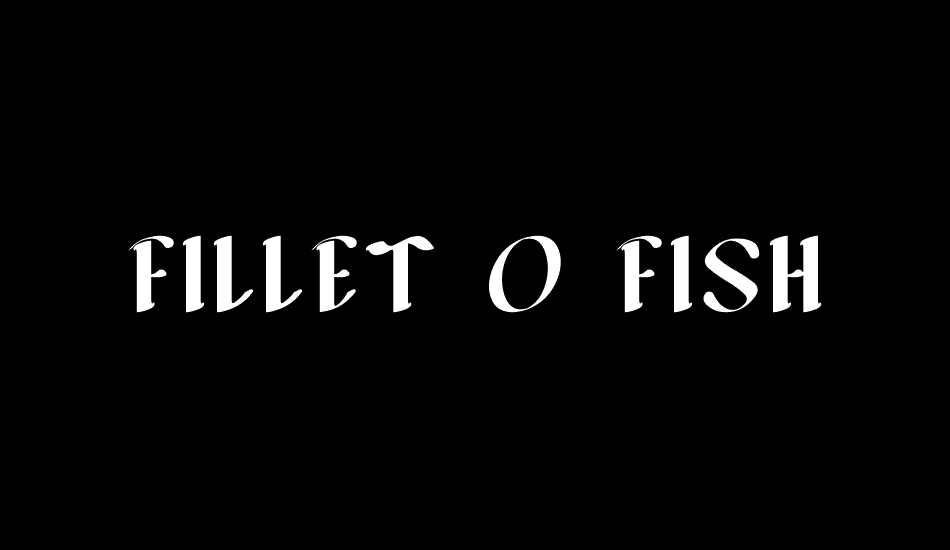 FILLET O FISH font big