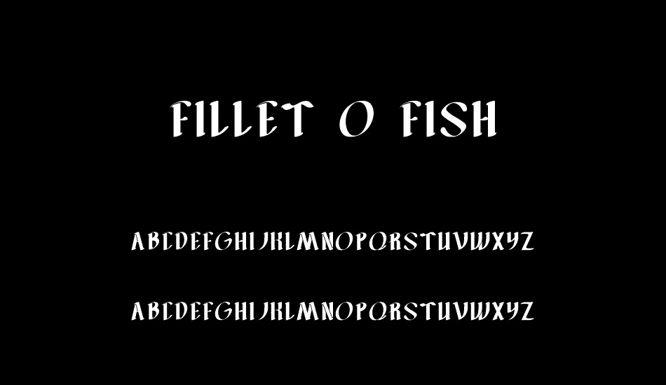 FILLET O FISH font