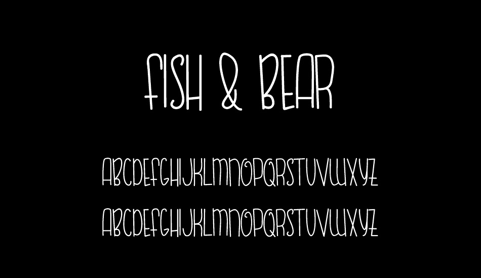 FISH & BEAR font