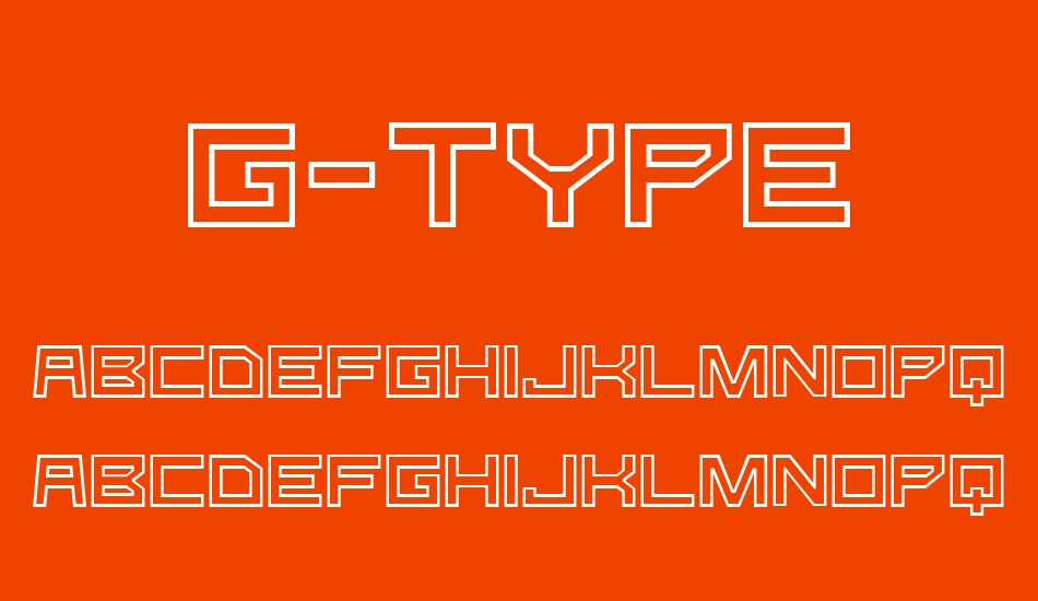 G-Type font