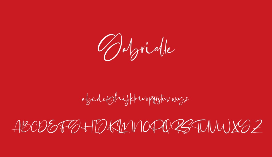 Gabrialle font