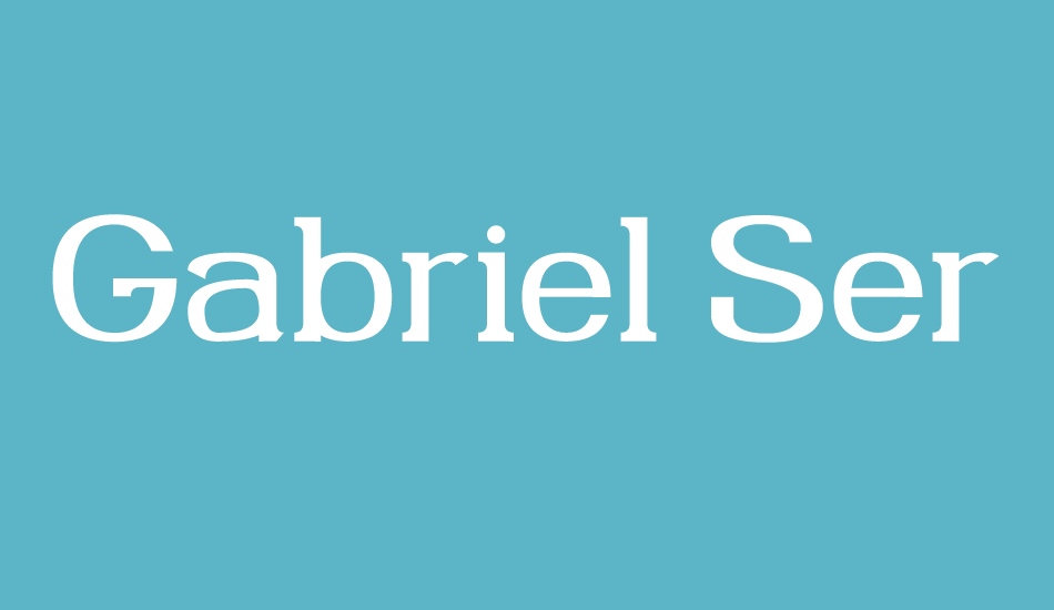 Gabriel Serif font big