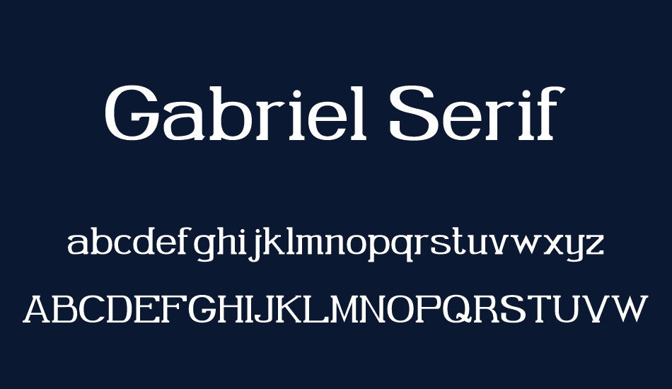 Gabriel Serif font