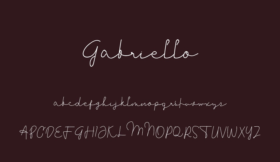 Gabriello font