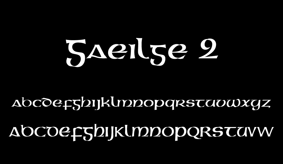 Gaeilge 2 font