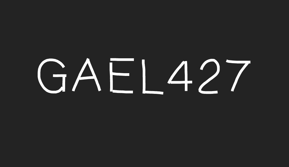 GAEL427 font big