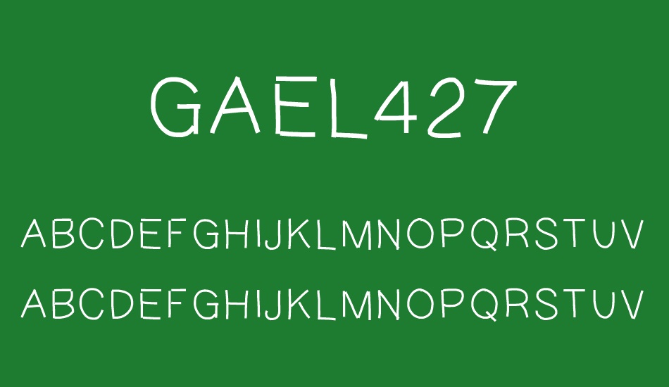 GAEL427 font