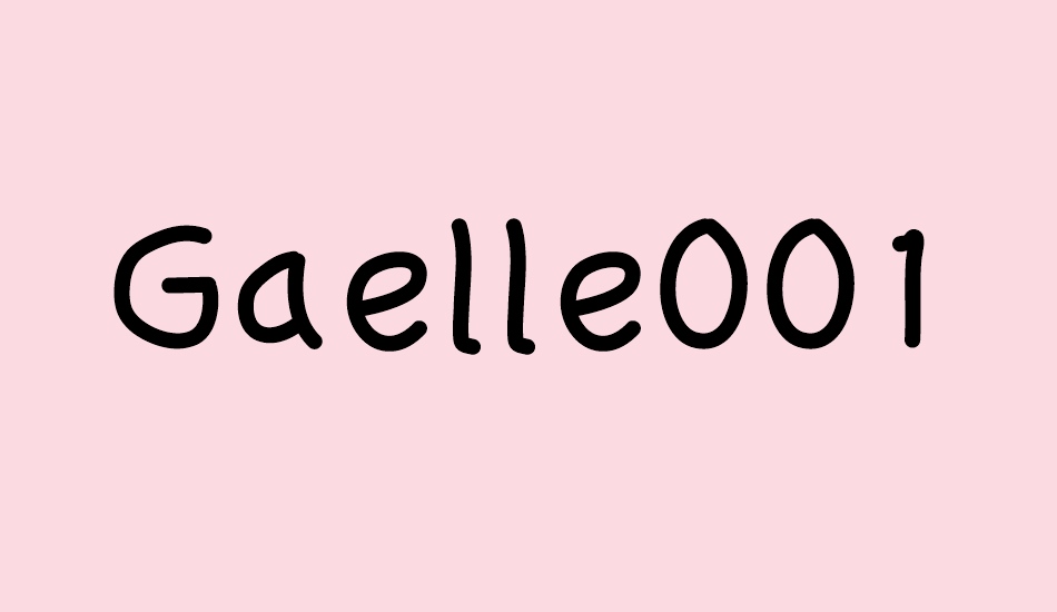 Gaelle001 font big