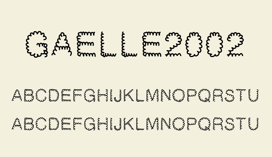 Gaelle2002 font