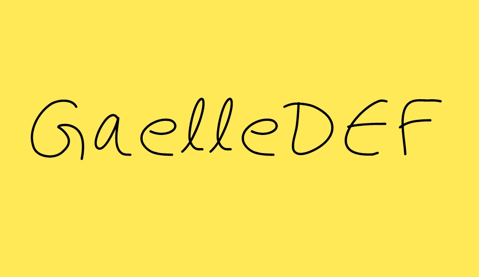 GaelleDEF font big