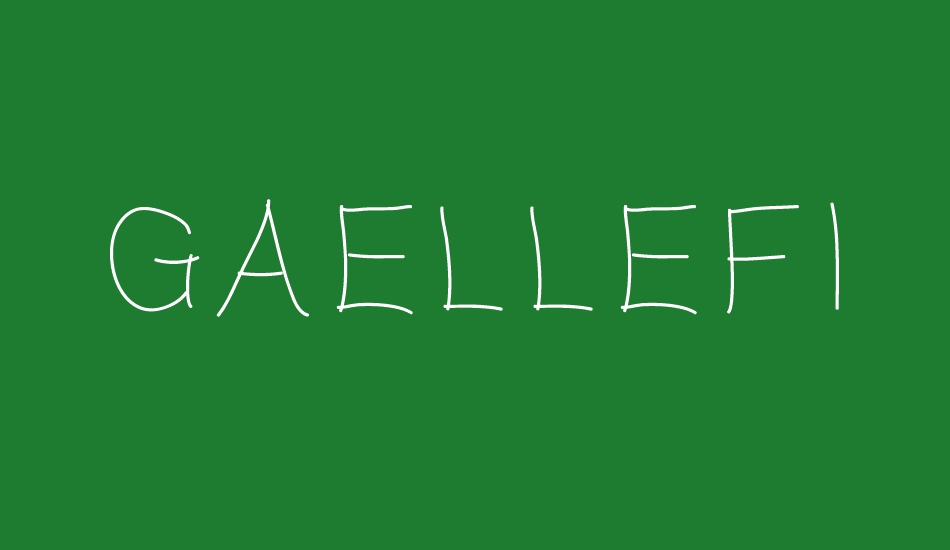 Gaellefine font big