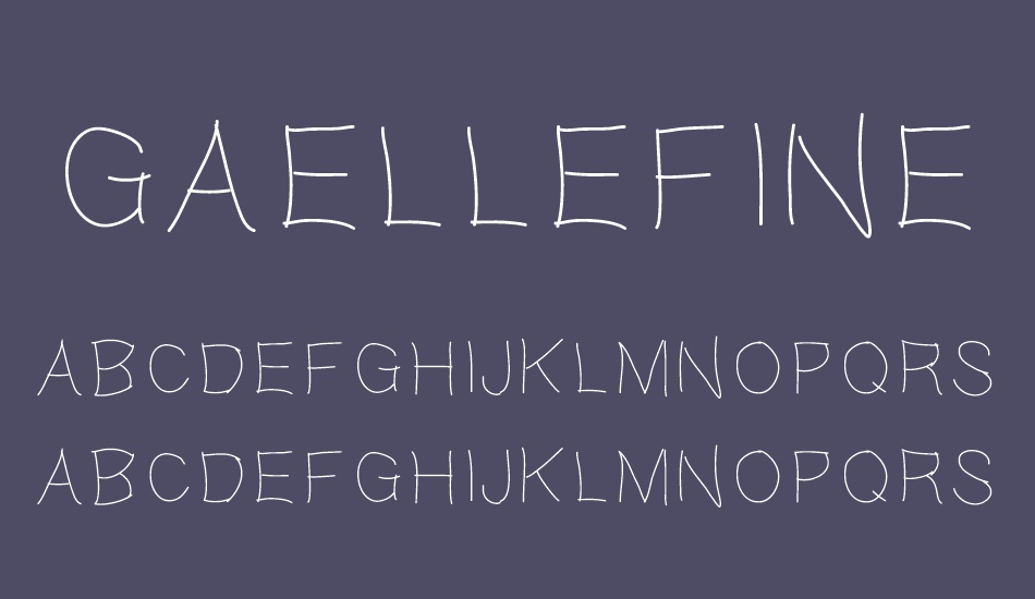 Gaellefine font