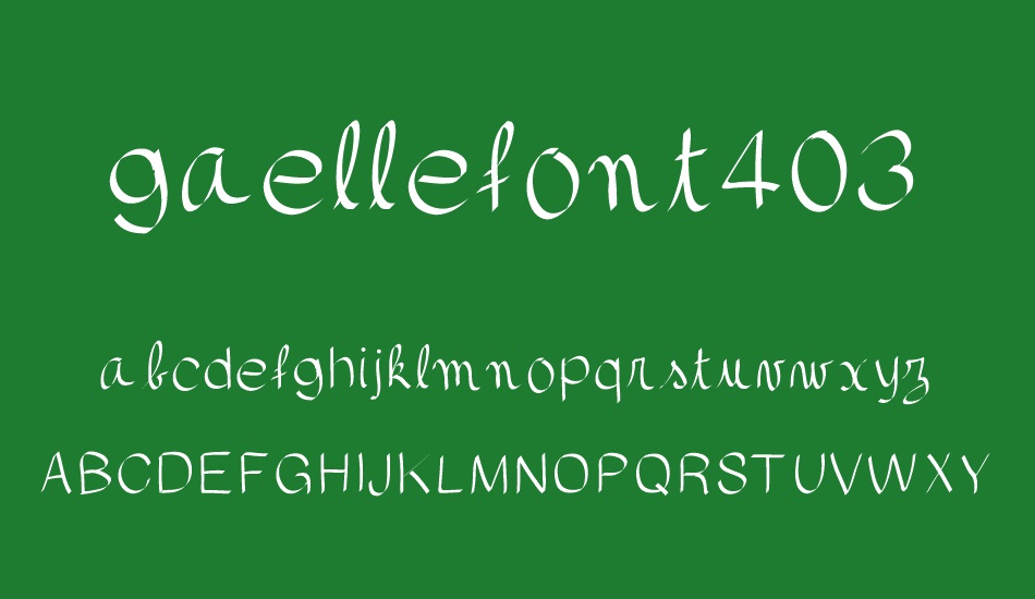 gaellefont403 font