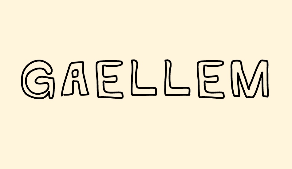 GaelleMAJUSCULE font big