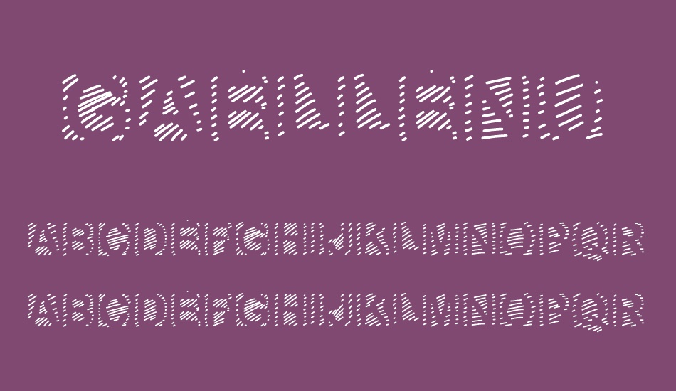 GaelleNumber6 font